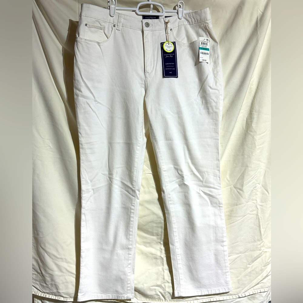 Charter Club Lexington Straight Tummy-Slimming Jeans - NWT - Size 16 Short